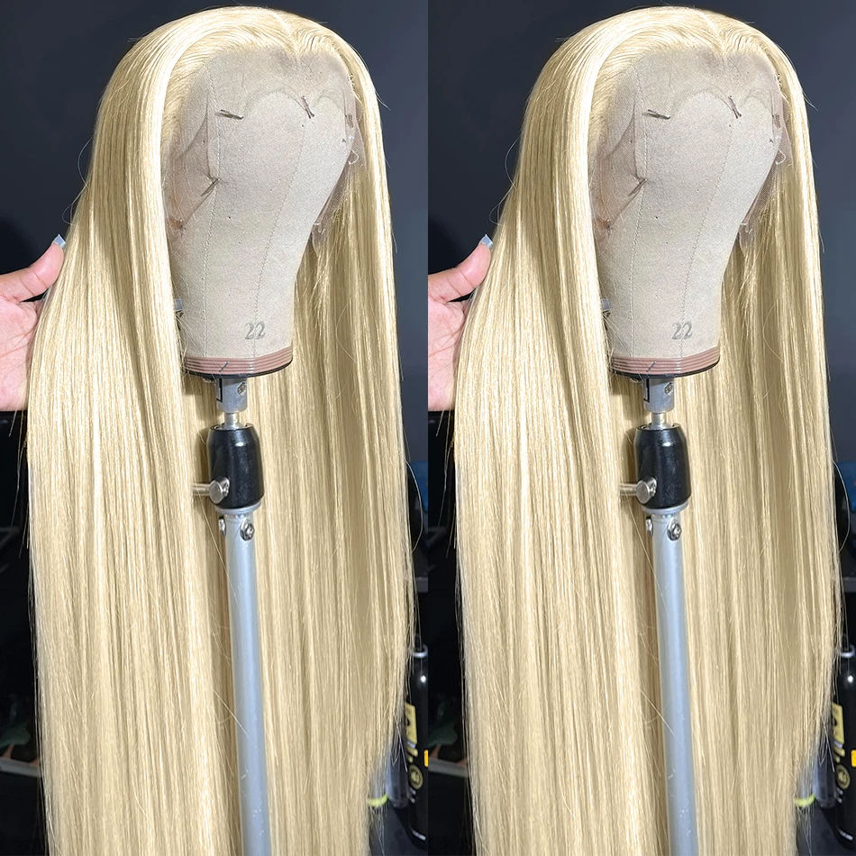 613 Honey Blonde Straight Lace Frontal Wig – 13x6, 30 Inch, Brazilian Hair