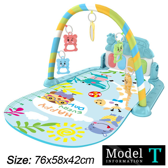 Thumbnail: Baby Fitness Stand Music Play Gym Activity Toys Newborn Piano Crawling Blanket