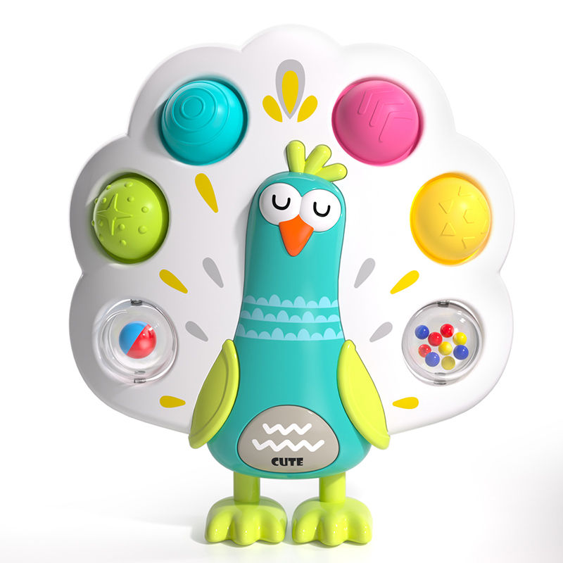 Bird-Shaped Sensory Push Toy – Multi-Textured Montessori Educational Toy for Kid