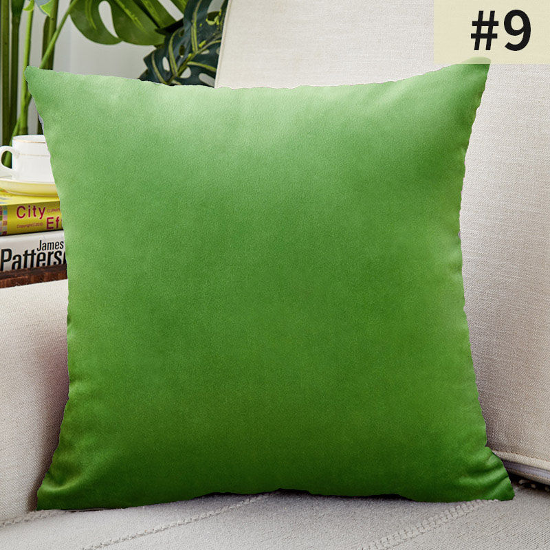 Thumbnail: Velvet Cushion Cover Solid Color Throw Pillow Case for Sofa or Bed