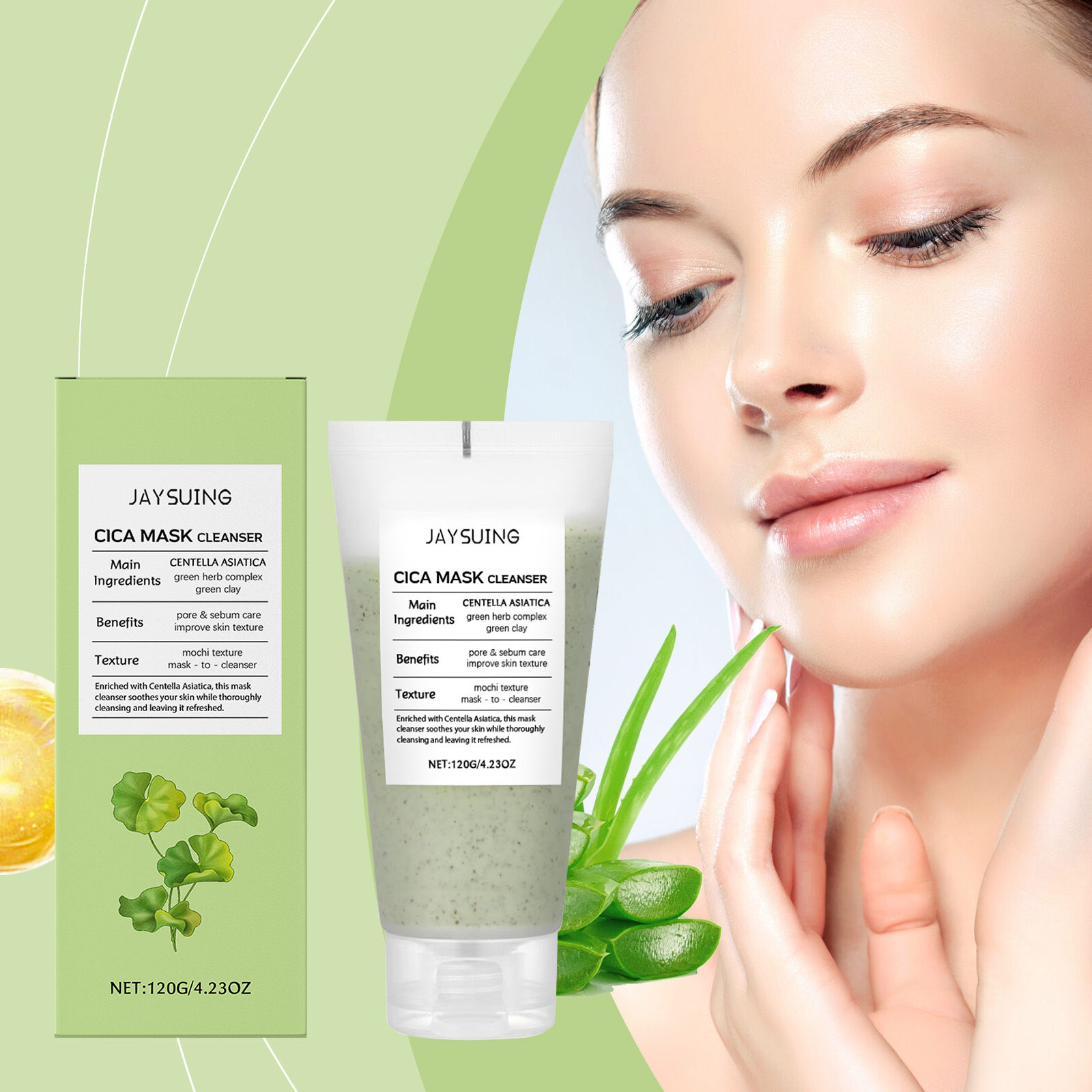 Centella Asiatica Facial Cleanser for Gentle Cleaning Oil Control