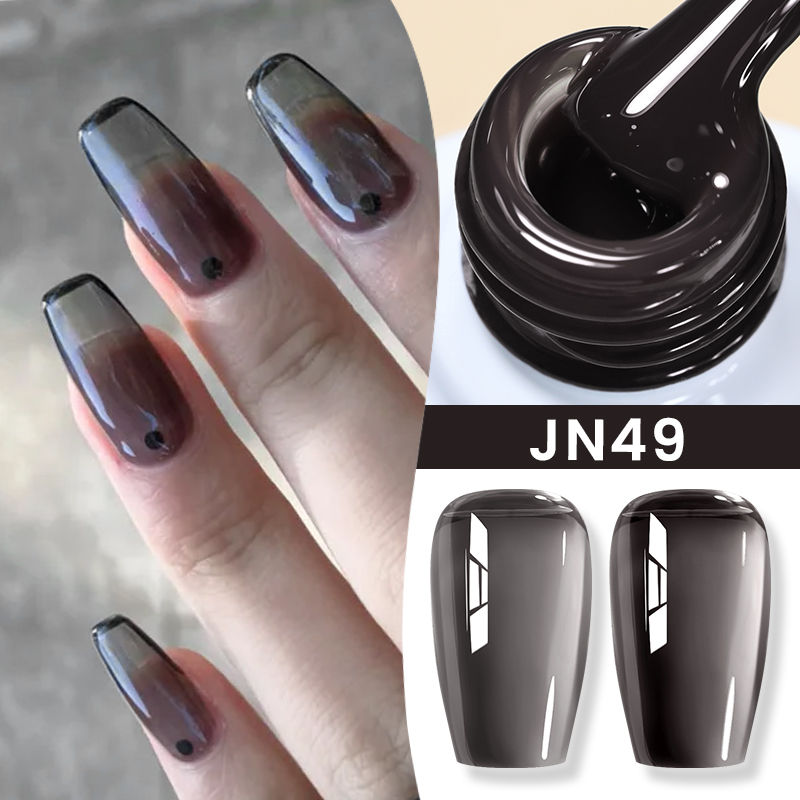10ml Jelly Nude Gel Nail Polish Light Pink Peach UV Soak Off for Summer Nails