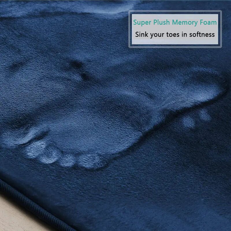 Thumbnail: 3-Piece Bathroom Mat Set – Absorbent, Non-Slip Microfiber Rugs for Toilet, Bath