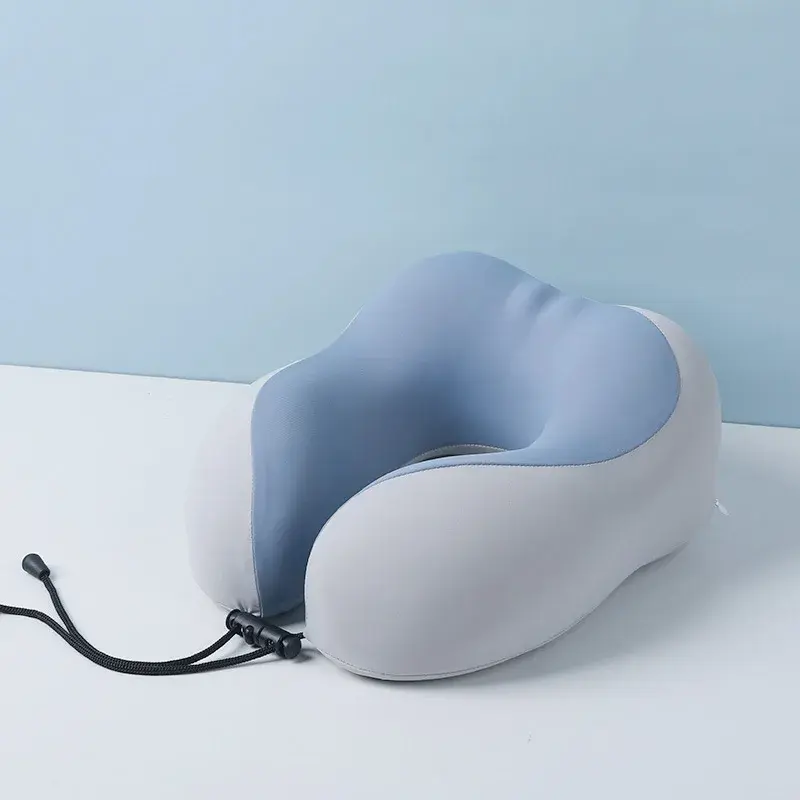 Thumbnail: Cool Ice Silk U-Shaped Aircraft Pillow – Portable Outdoor Travel Neck Support