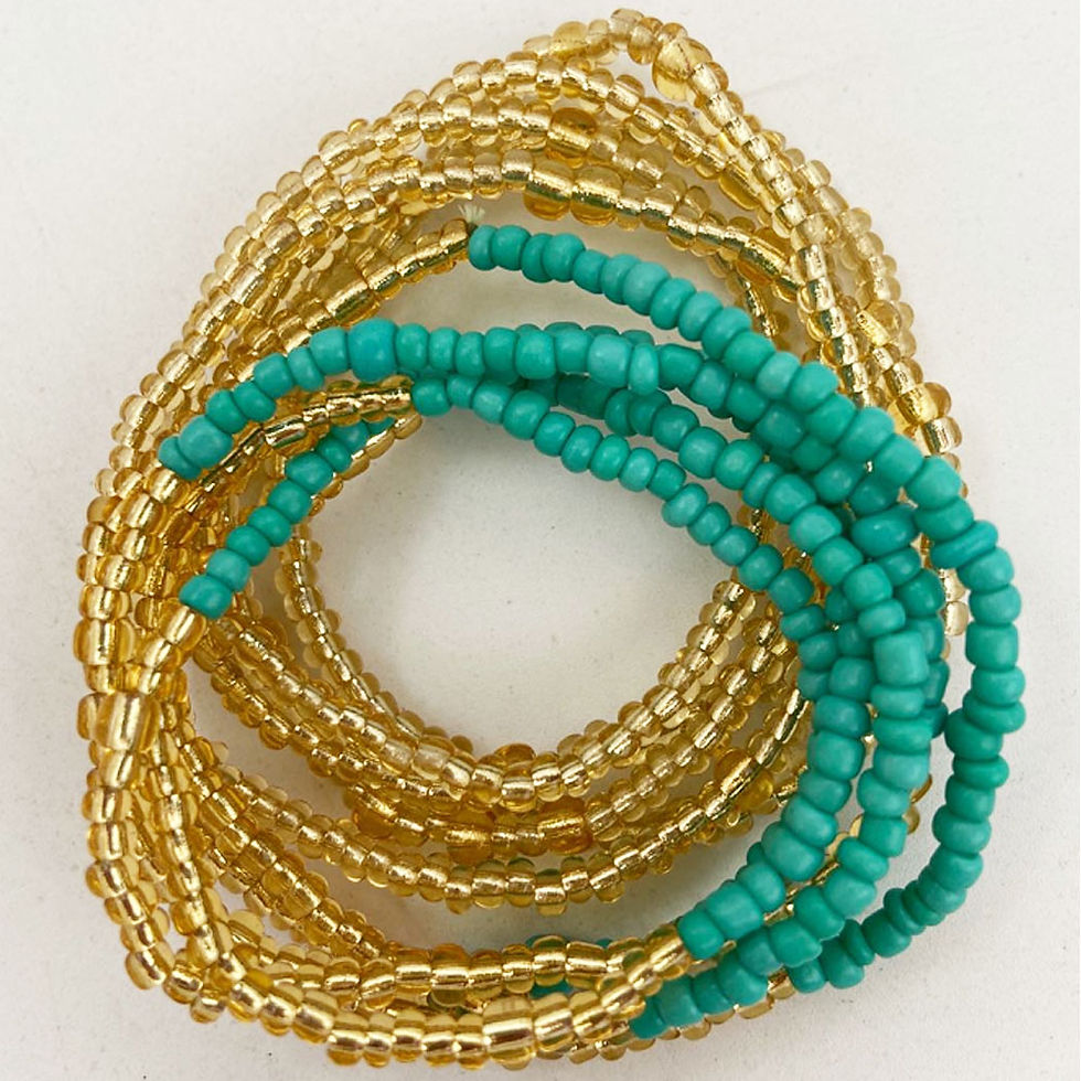 Thumbnail: Women’s Elastic Waist Beads Belly Chain – 80cm Weight‑Loss Body Jewelry