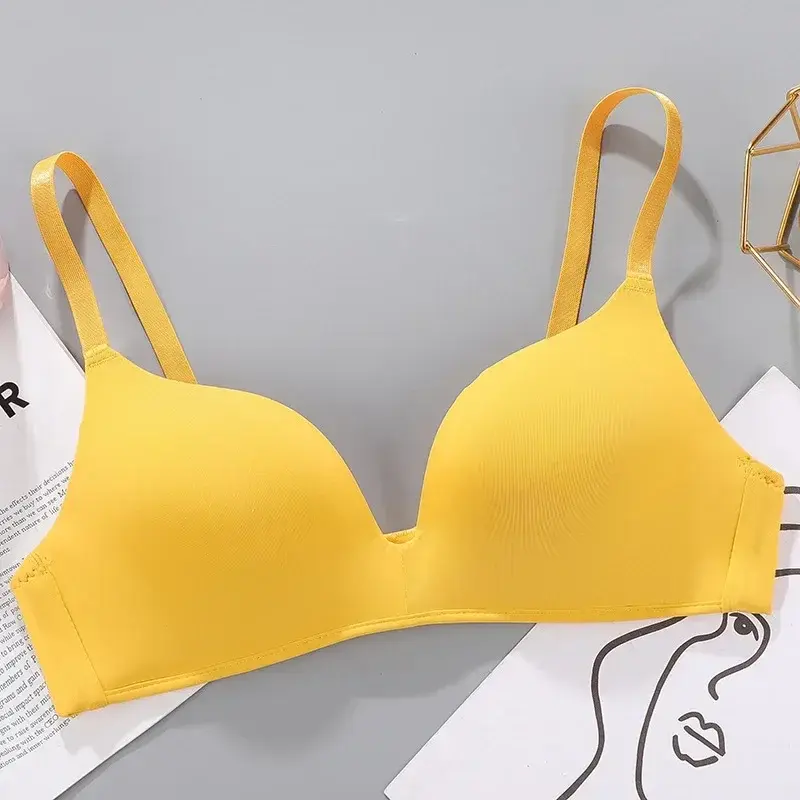 Thumbnail: Women No Wire Push Up Seamless Bra Sexy Underwear Breathable Thin Bra