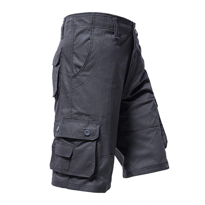 Thumbnail: Men's Big Size Cargo Shorts Multi-Pocket Zipper Fly Work wear