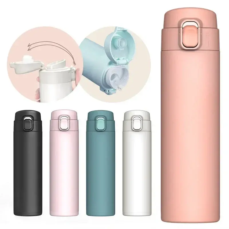 Thumbnail: 450ML Stainless Steel Thermos Bottle – Vacuum Insulated Cup