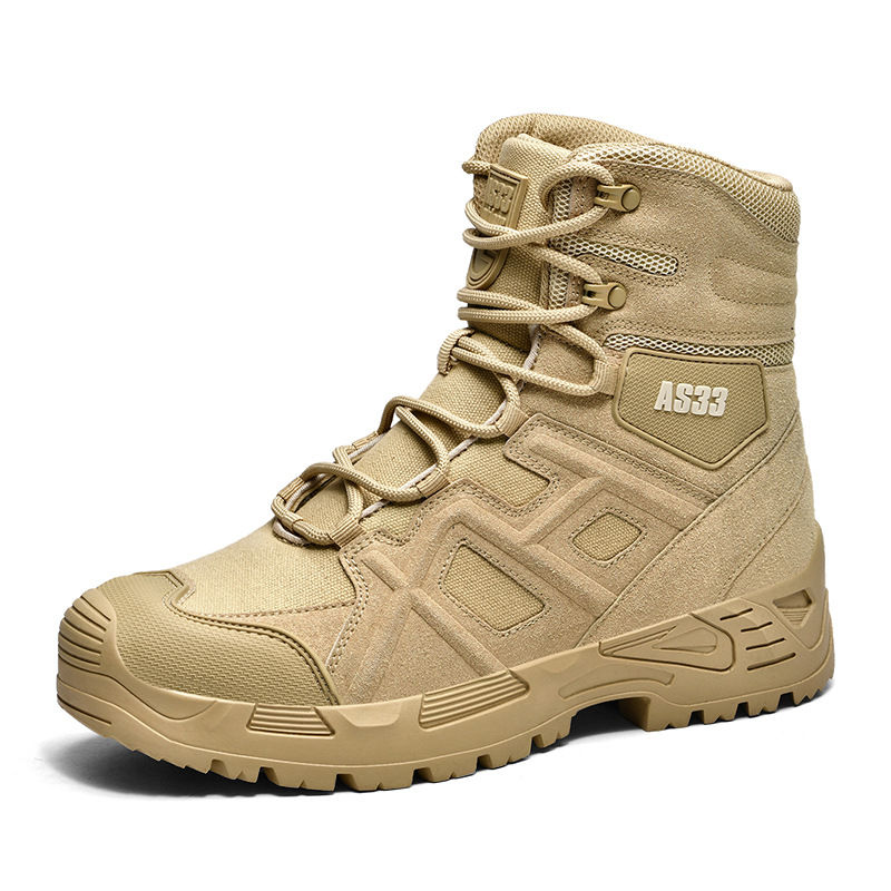 Thumbnail: Mens Waterproof Hiking Boots Non Slip Outdoor Climbing Round Toe Shoes
