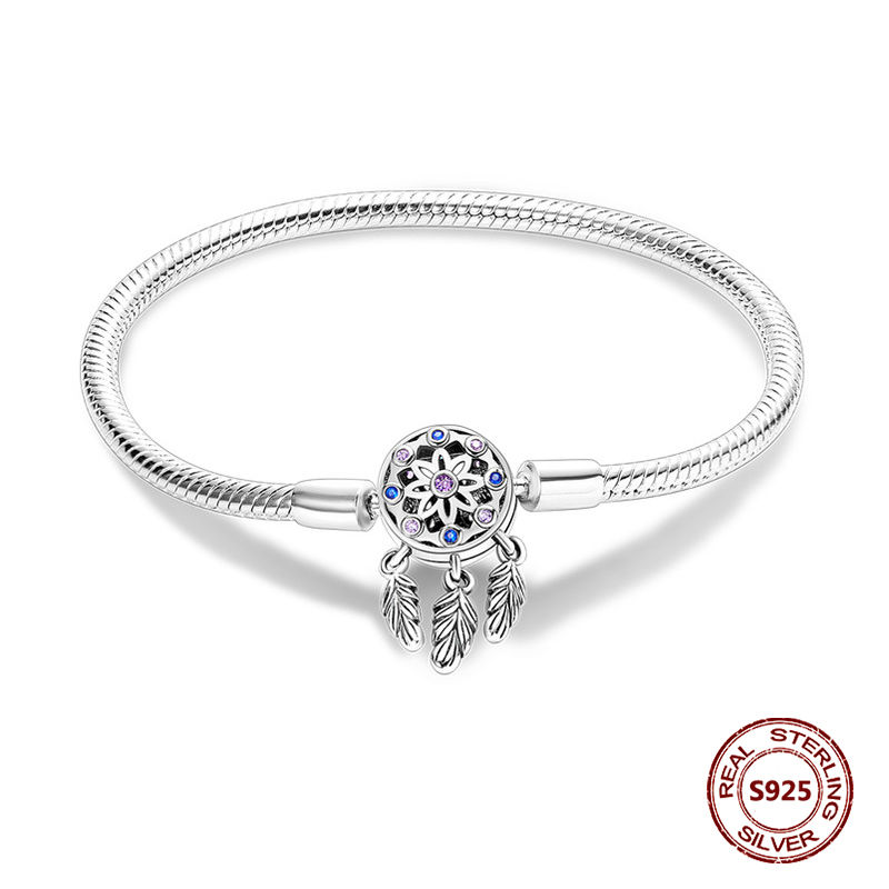 Thumbnail: Elegant Adjustable Silver Bracelet Original Design 17 to 20CM