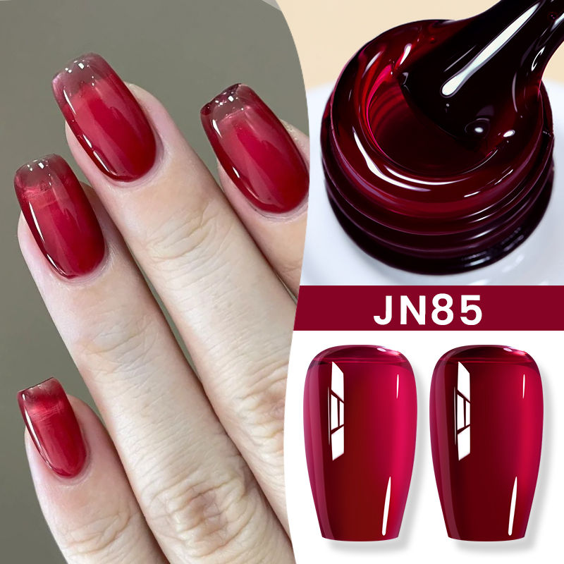 10ml Jelly Nude Gel Nail Polish Light Pink Peach UV Soak Off for Glossy Nails