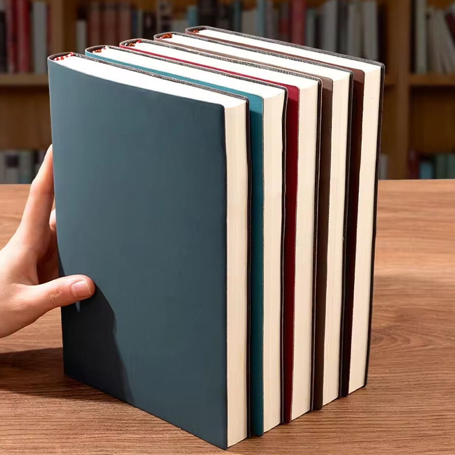 Thumbnail: A5 Soft Leather Notebook with Waterproof Cover – 120/360‑Page Writing Journal