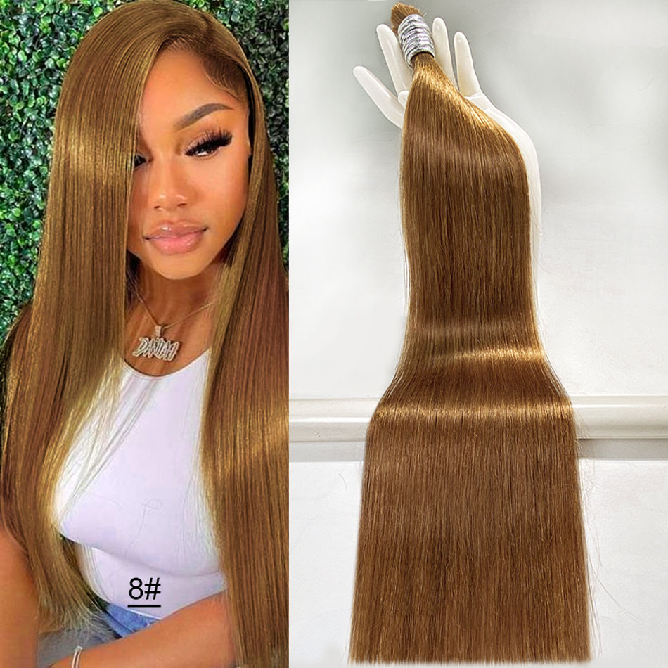 Thumbnail: Blonde Boho Bone Straight Vietnamese Hair Extensions – Bulk Remy Hair
