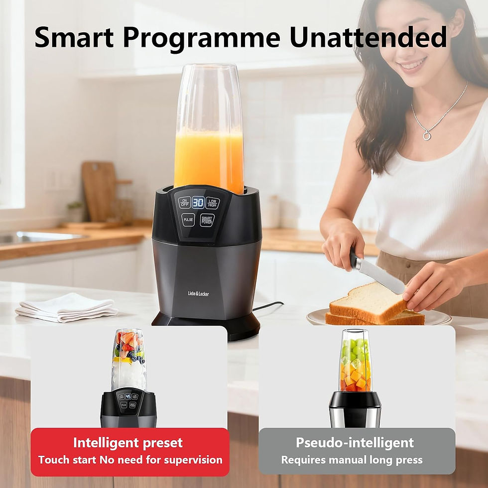 Thumbnail: 1200W Smart Kitchen Smoothie Blender with BPA-Free To-Go Cups