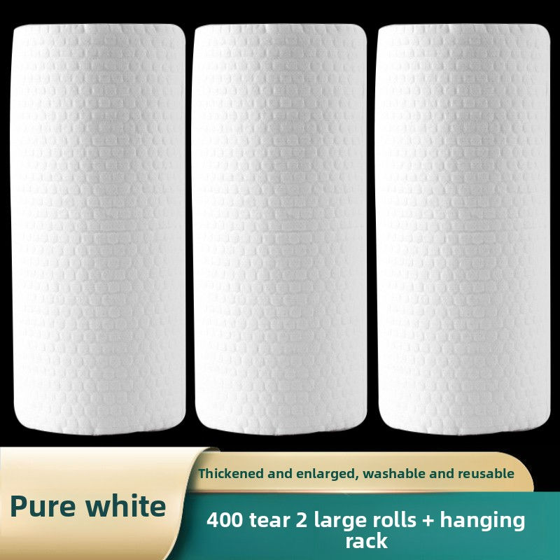 Thumbnail: Dual-Use Wet & Dry Kitchen Cleaning Paper Towels Household Wipes
