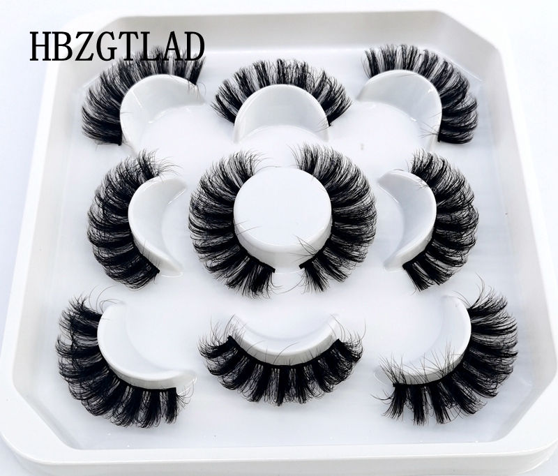 Thumbnail: 5 Pairs 25mm 3D Mink Full Strip Lashes