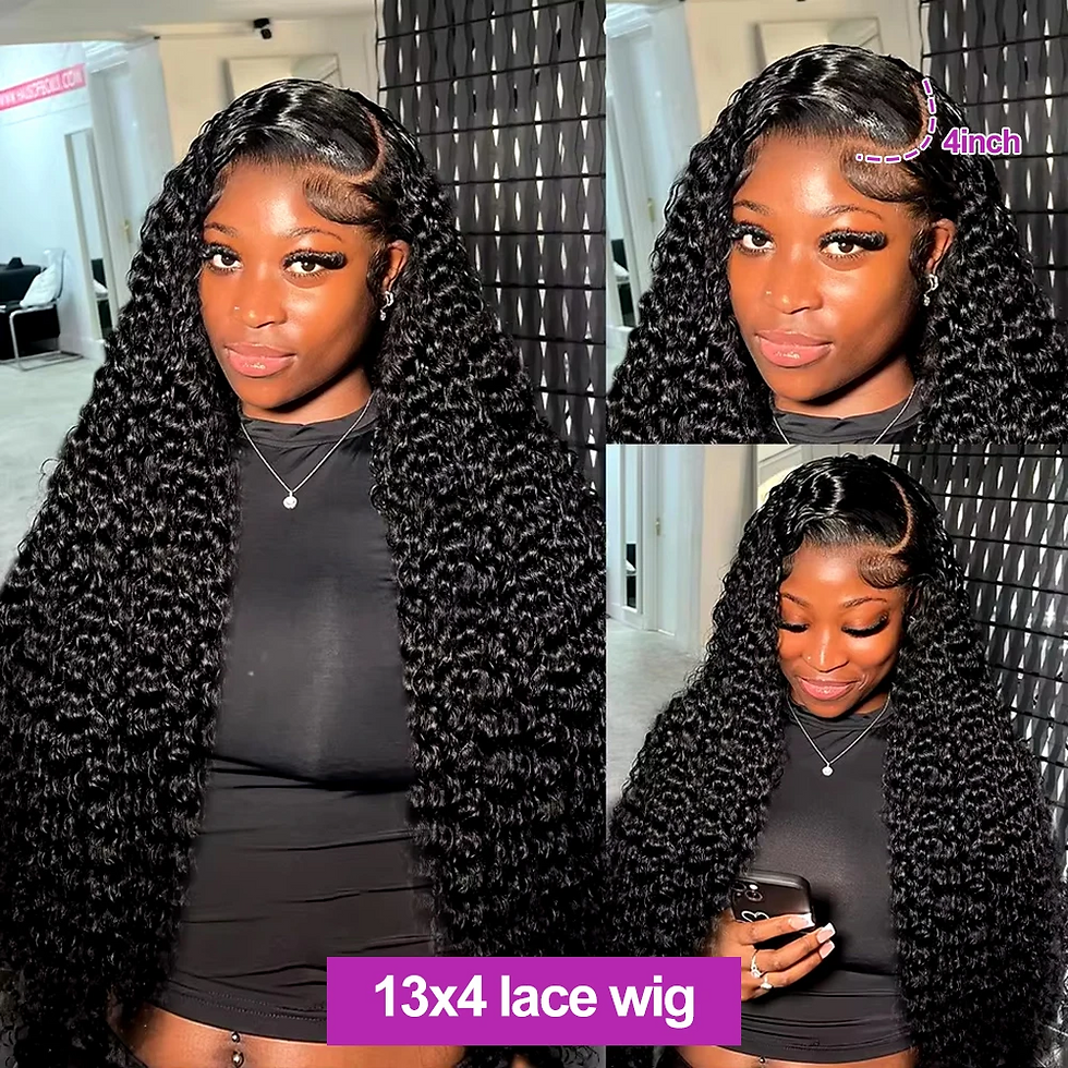 Thumbnail: 30–40 Inch Deep Wave HD Lace Wig – Pre-Plucked Brazilian Hair