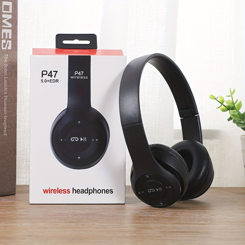 Thumbnail: Folding Bluetooth 5.0 Wireless Sports Headset with Stereo Sound for Gaming