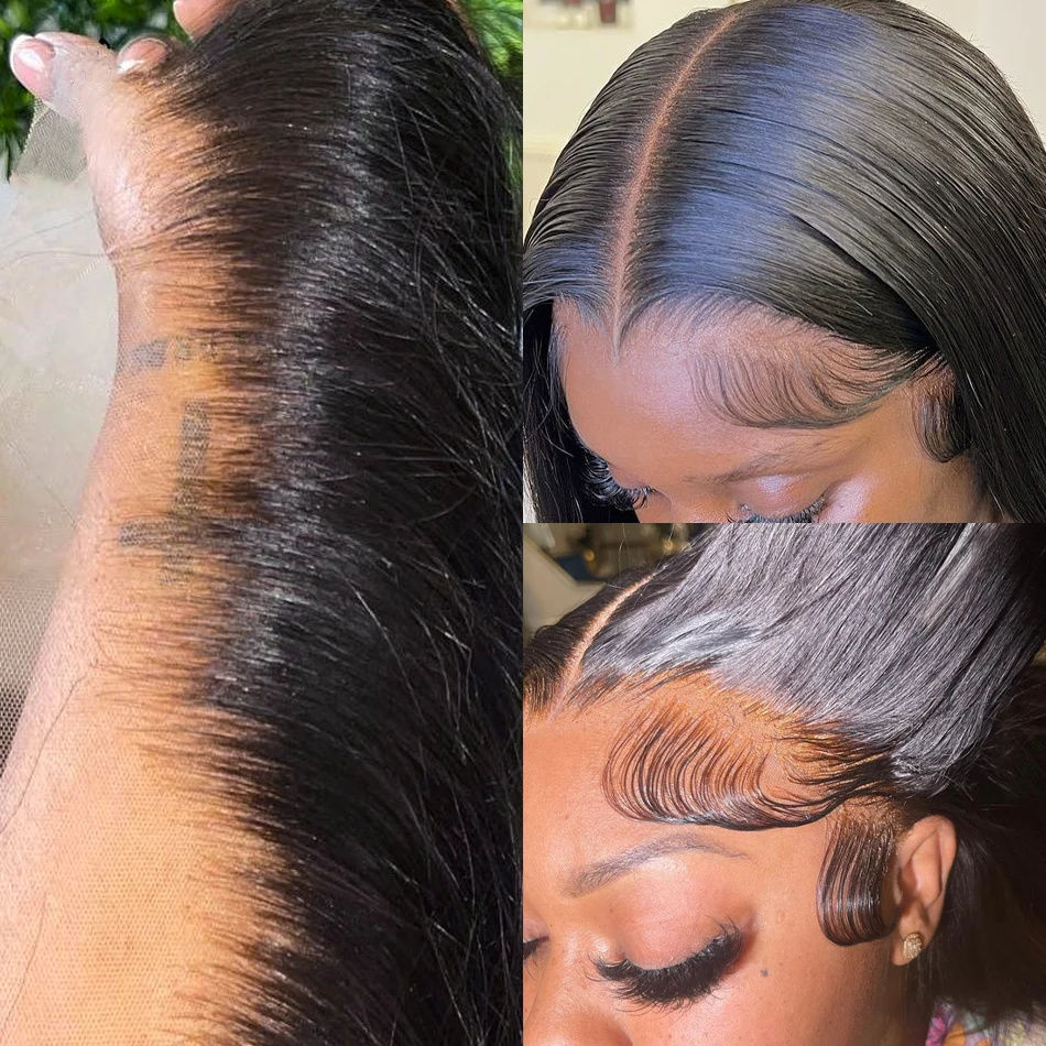 Thumbnail: Brazilian Straight Human Hair Wig – 13x4 Lace Frontal