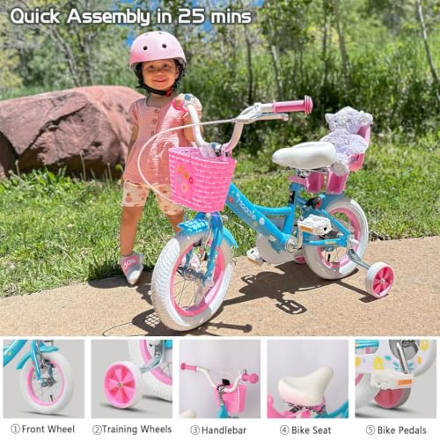 Thumbnail: Maggie Princess Style Girls Bike 12-20 Inch for Ages 2-13 with Adjustable Seat
