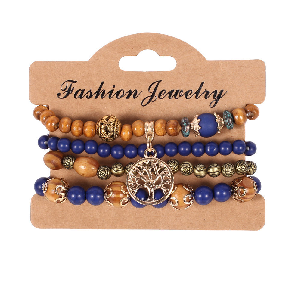 Thumbnail: Bohemian Handmade Colorful Beaded Bracelet Set for Women Summer Fashion Jewelry