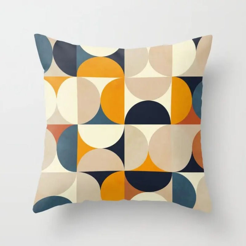 Thumbnail: Abstract Pattern Decorative Pillow Cover for Bedroom & Living Room