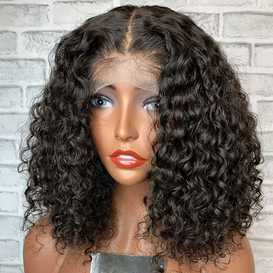 Deep Wave Bob Wig Lace Front Human Hair Wig 13x4 & 4x4 Options