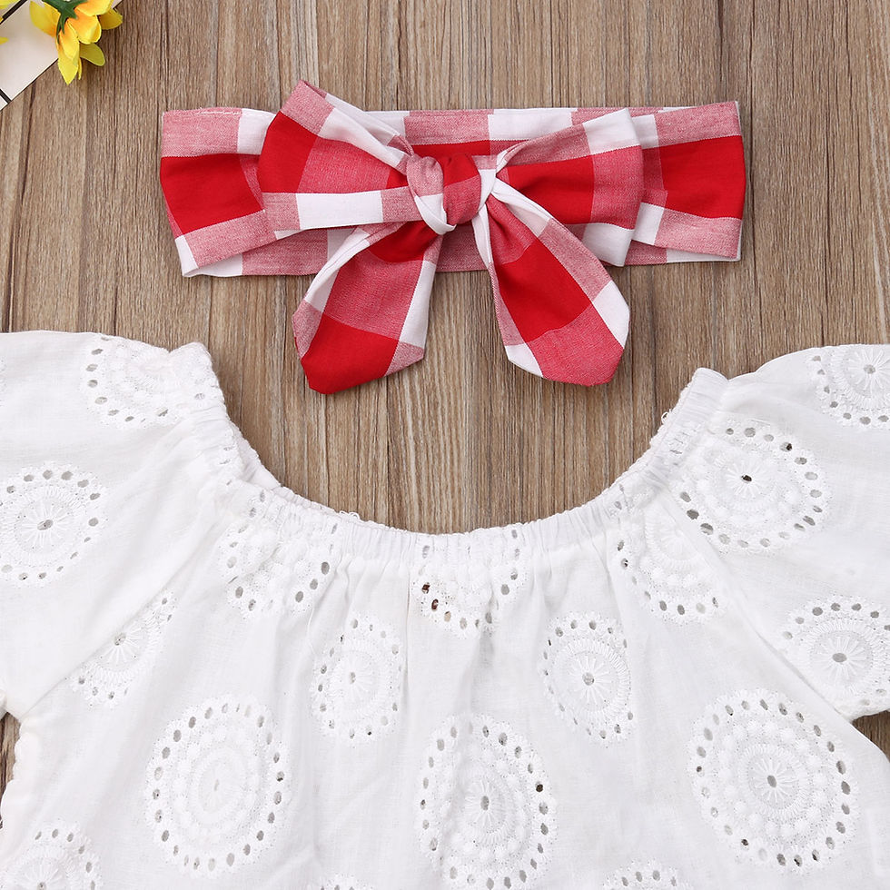 Thumbnail: 3Pcs Set 0-24M Newborn Baby Girl Cute Summer outfit