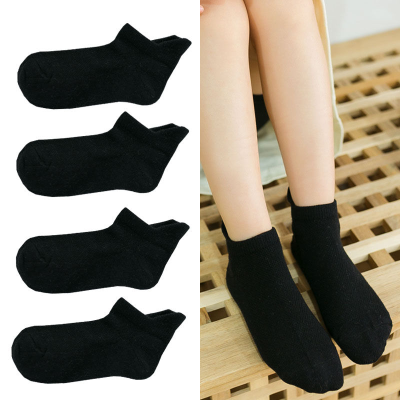 Thumbnail: Kids Summer Thin Cotton Boat Socks Set for Boys and Girls Comfortable Daily Wear
