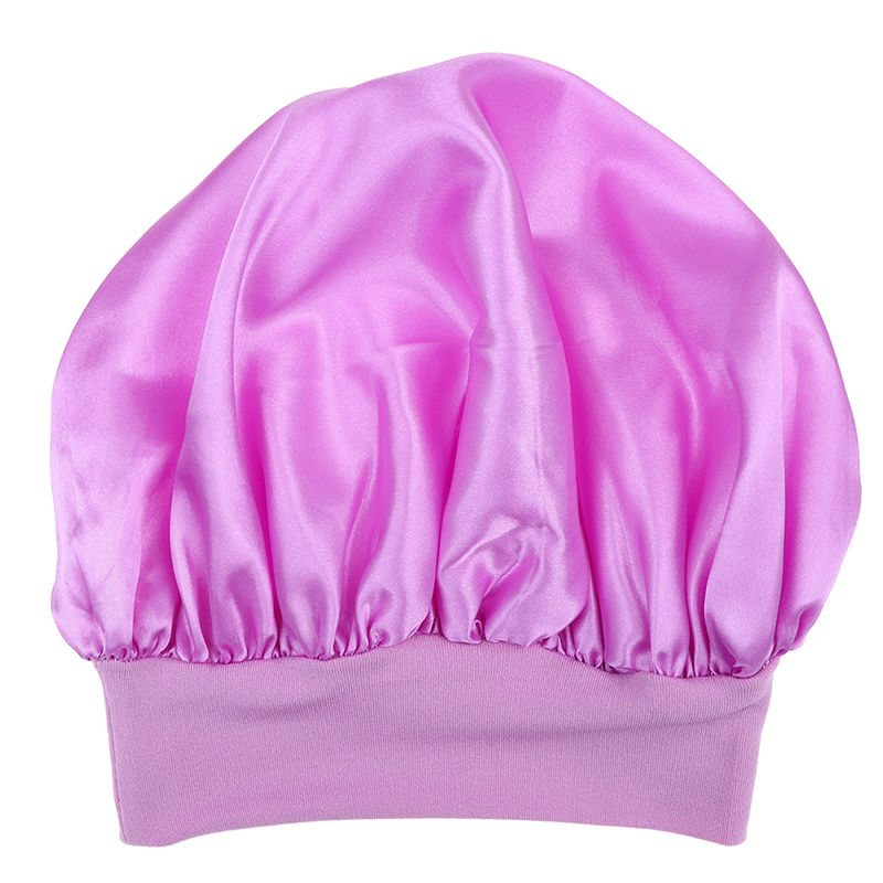 Thumbnail: Long Satin Sleep Bonnet – 58cm Adjustable Silk Cap for Hair Care