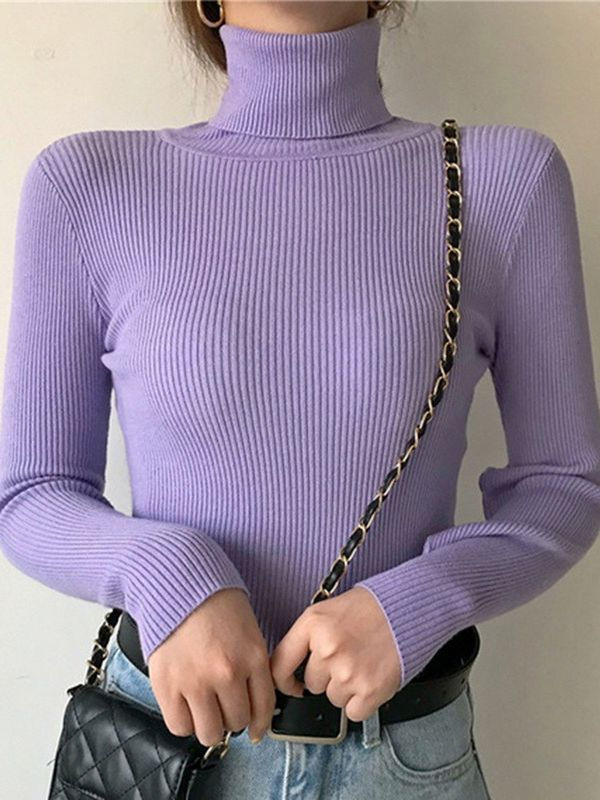 Thumbnail: Heliar Women's Fall Turtleneck Sweater Soft Knitted Cashmere Pullover
