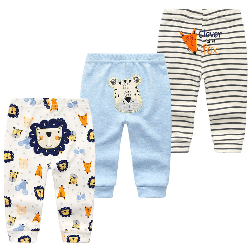 Thumbnail: 3Pcs/lot Cartoon Print Baby Cotton Leggings – Autumn Toddler Boys & Girls
