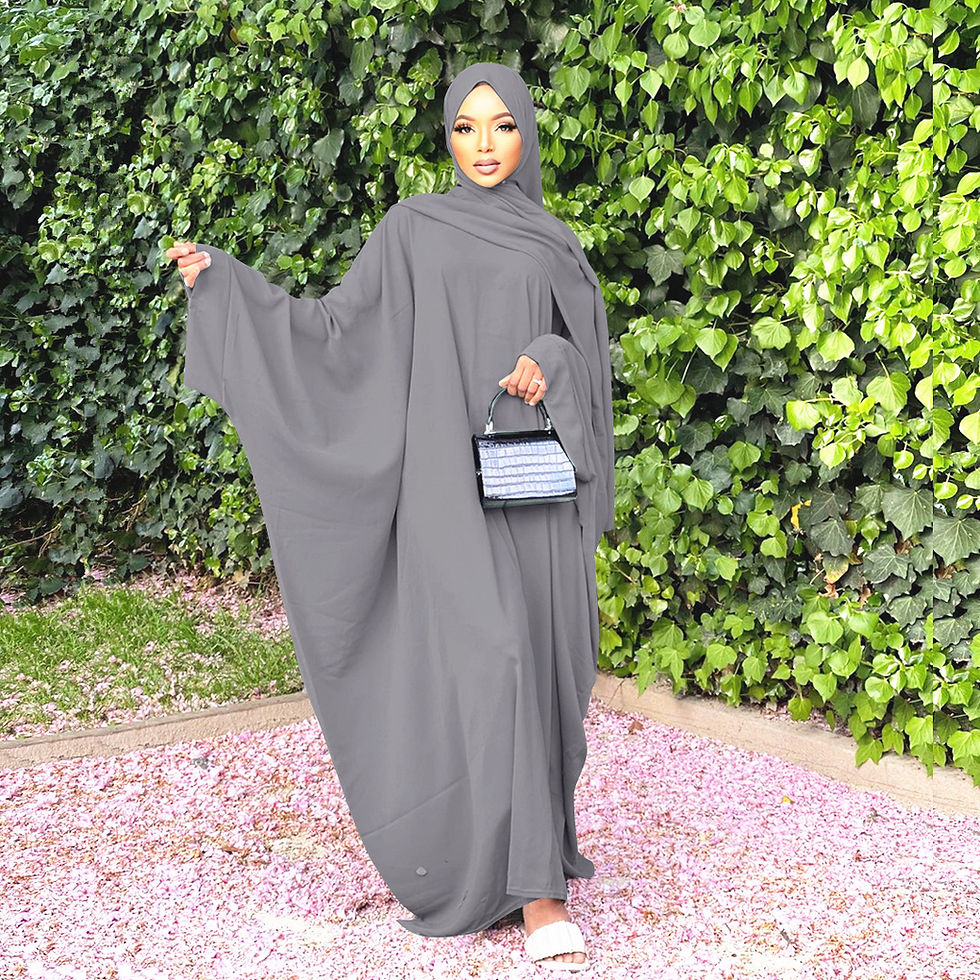Thumbnail: Women’s Dubai Abaya Plus Size Islamic Muslim Dress Elegant Long Robe