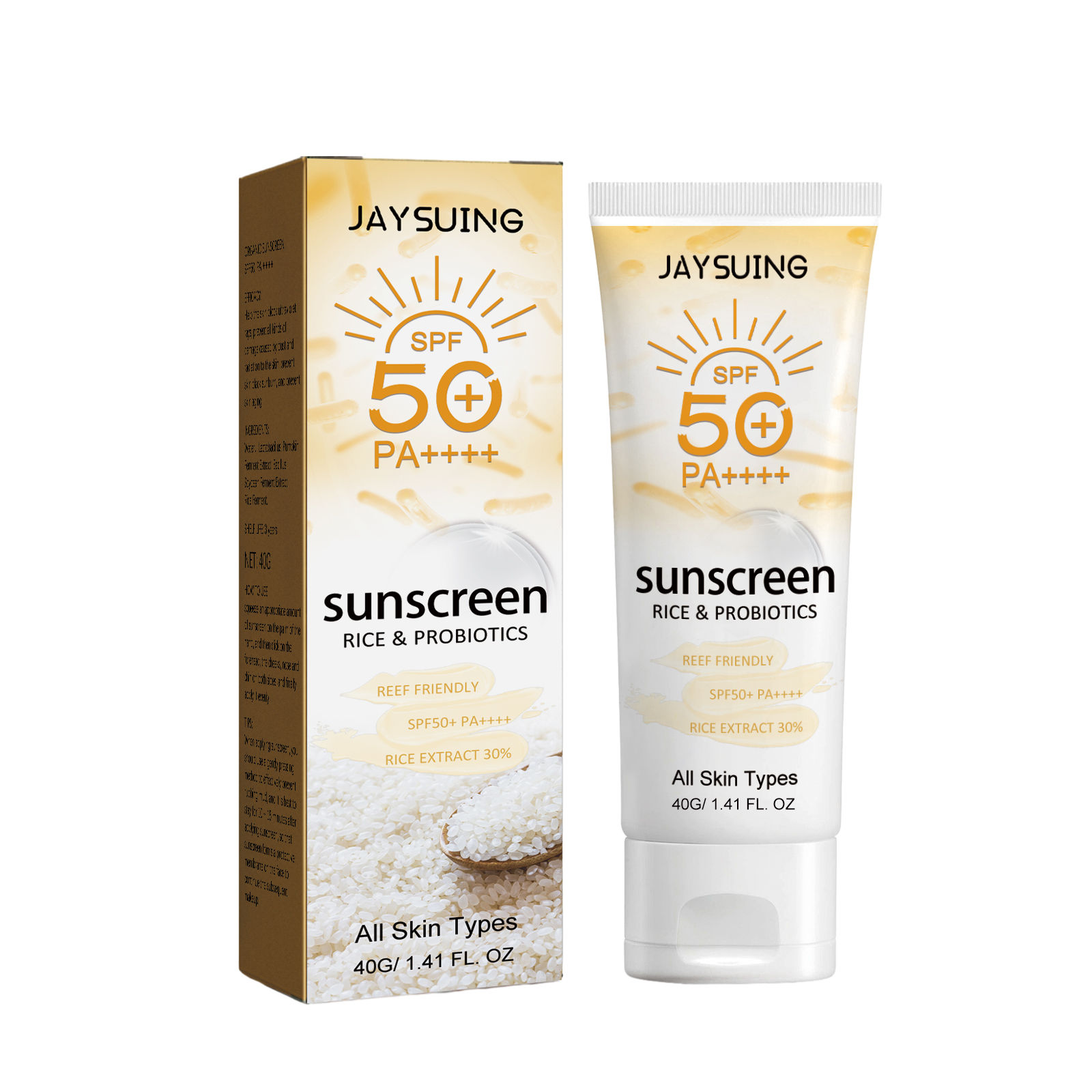 Probiotic Rice Sunscreen SPF 50 – Moisturizing Sunblock for Outdoors
