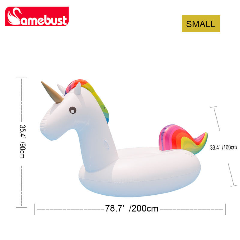 Thumbnail: Camebust Inflatable Unicorn Pool Float – Fun Animal Rider for Swimming Parties