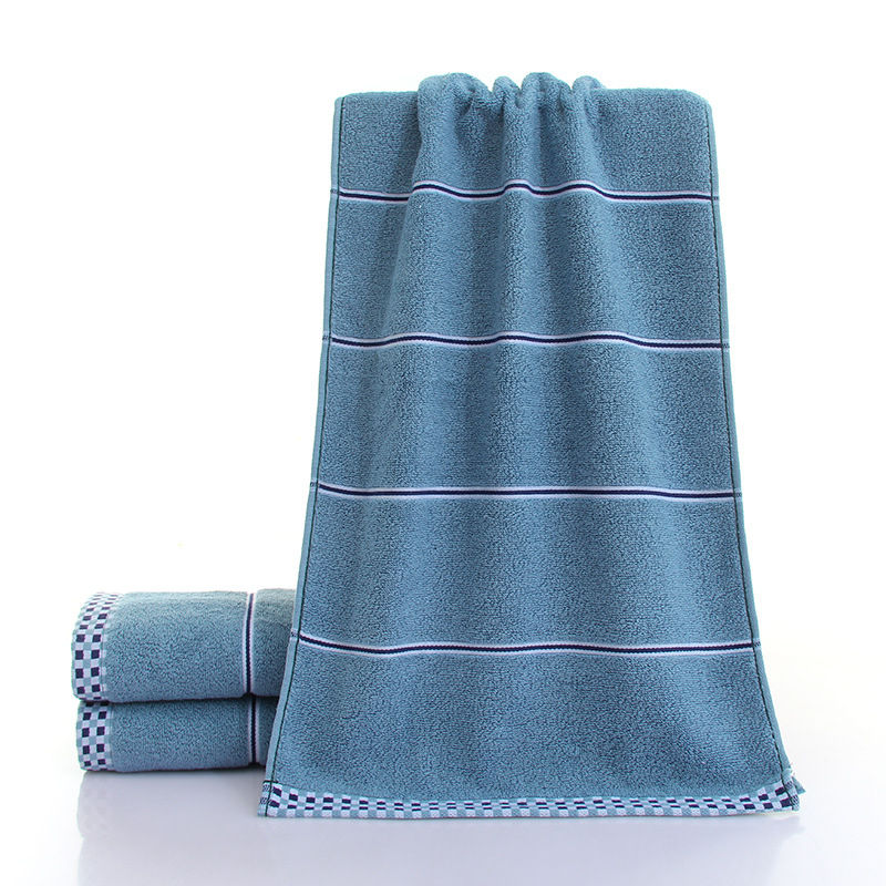 Thumbnail: Thick Pure Cotton Face Towel Soft Highly Absorbent Quick Dry Embroidered Design