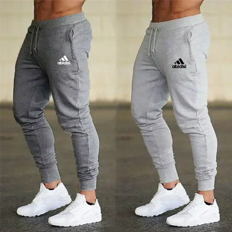Thumbnail: Drawstring Sweatpants Thin Trousers Workout Running Joggers for Men