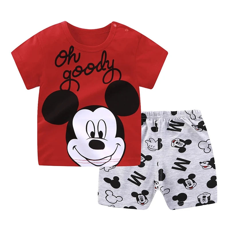 Thumbnail: 2 Piece Summer Outfit Set for Boys and Girls Aged 2 to 6 T Shirt and Pants