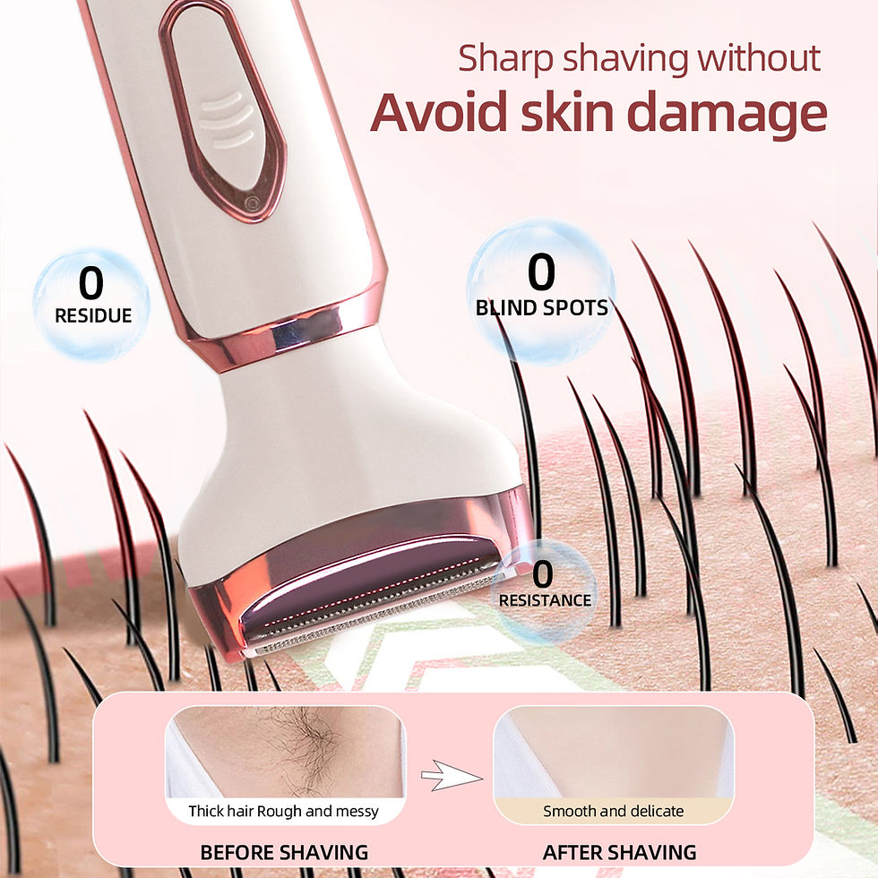 Thumbnail: Kemei KM-6713 4-in-1 Rechargeable Women’s Electric Razor & Bikini Trimmer