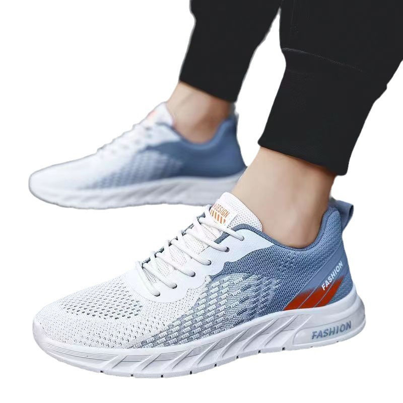 Thumbnail: Men's Breathable Knit Running Shoes Lightweight Cushioned Sport Sneakers