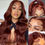 Thumbnail: Closure Wigs Glueless 13x4 Reddish Brown Body Wave Lace Frontal Wig–100% Virgin