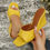 Thumbnail: Women’s Leather Wedge Mules Summer Fashion Sandals with Square Heel