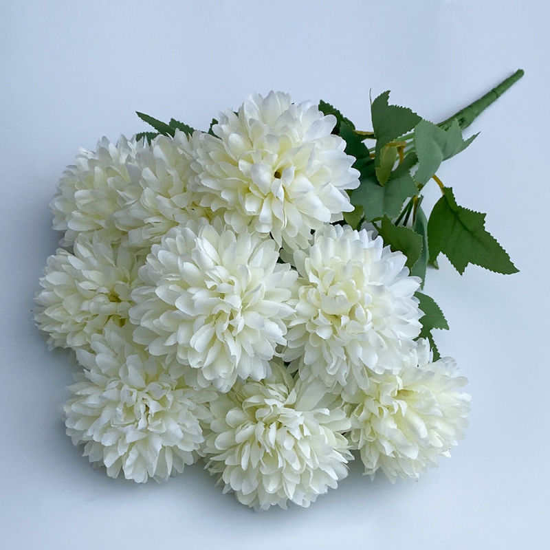 Thumbnail: 42cm Simulated Hydrangea Camellia Artificial Bouquet for Wedding & Home Décor