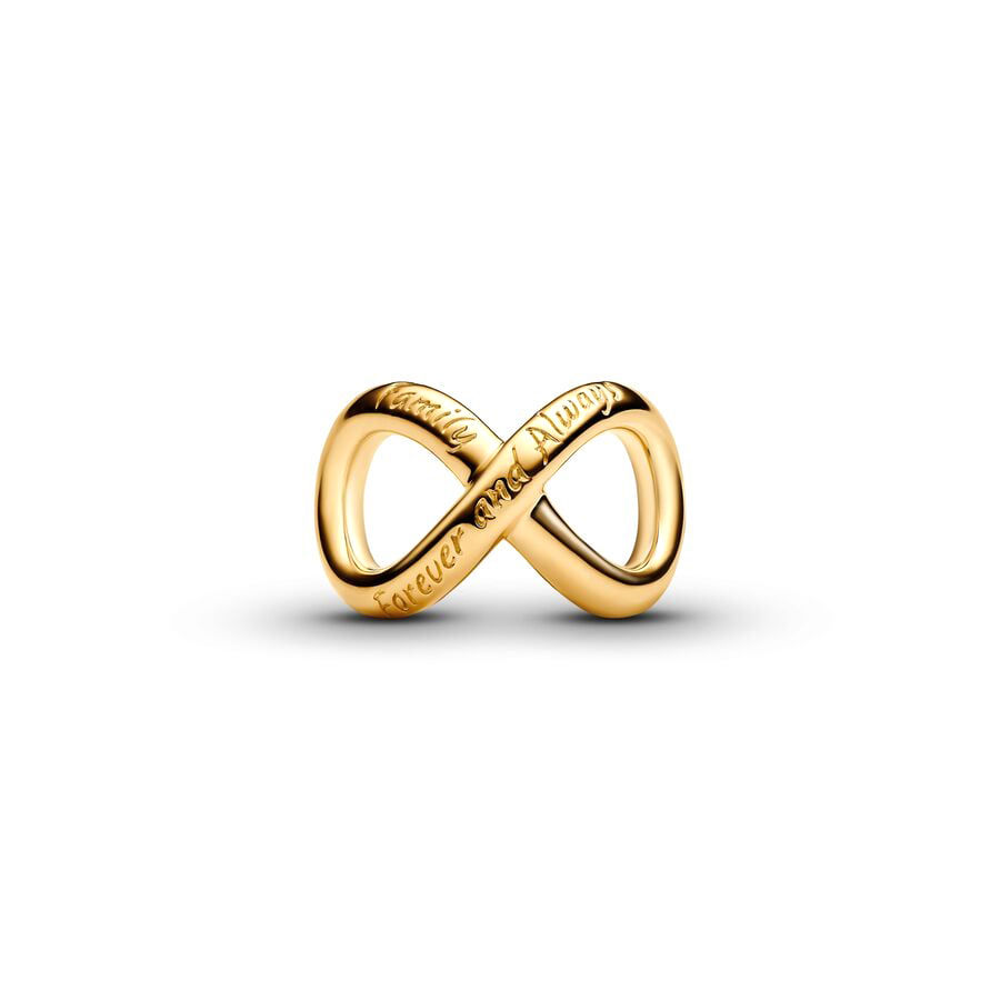 Thumbnail: Sparkling Gold Plated Charm Beads for Silver Bracelet Elegant Jewelry Accessory