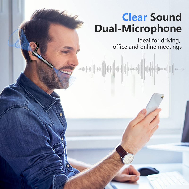 Thumbnail: Bluetooth 5.1 Wireless Headset with ENC Microphone