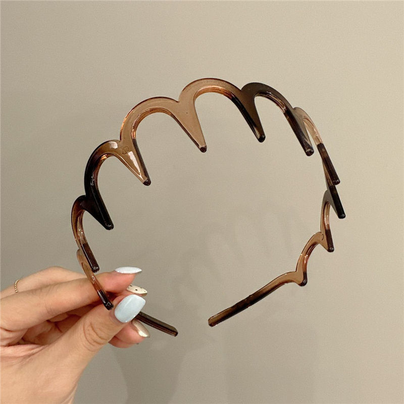 Thumbnail: Plastic U Shape Hair Comb Headbands for Women Girls Non Slip Hair Hoops