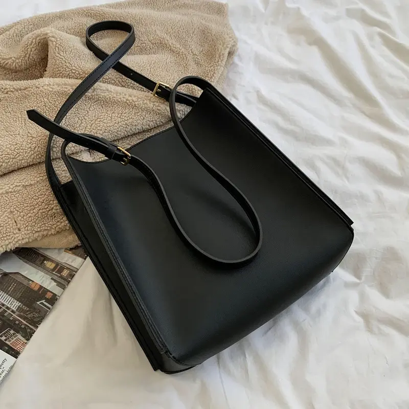 Thumbnail: Large Capacity PU Leather Shoulder Tote Handbag for Women Fashion