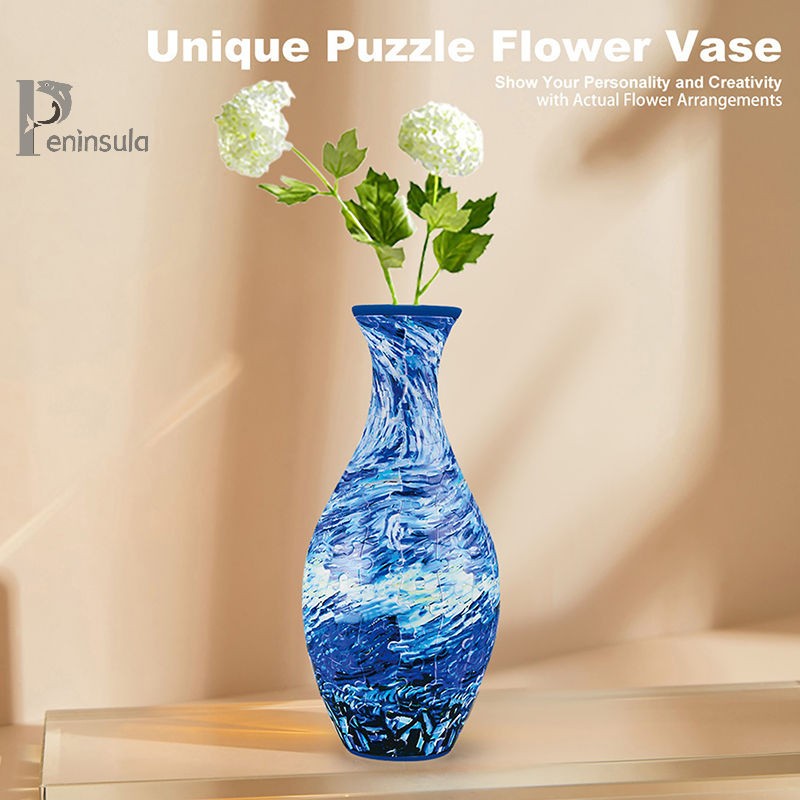 Thumbnail: 3D Puzzle Vase Flower Porcelain Design