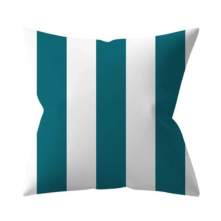 Thumbnail: Turquoise Geometric Decorative Pillow Cover for Home & Sofa