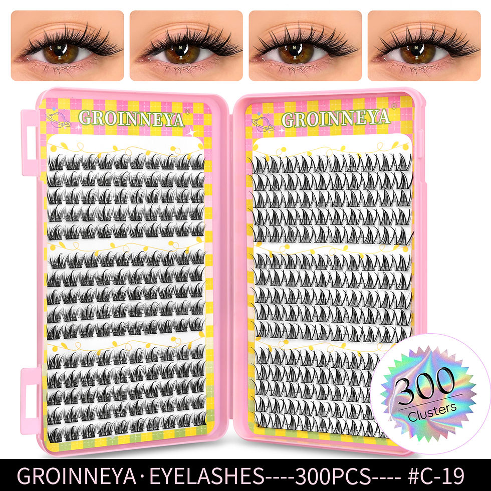 Thumbnail: Natural Cluster Eyelash Extensions 320pcs DIY Wispy Lashes